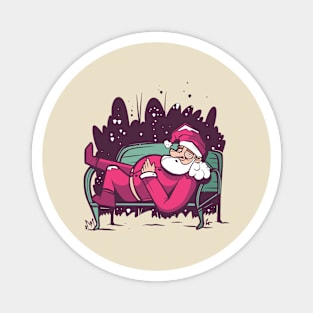 Sleeping Santa Claus Magnet